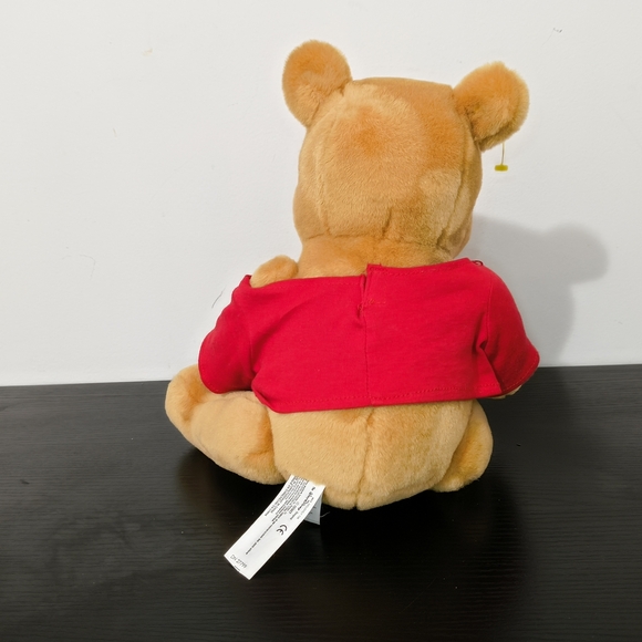 Disney Brown and Red Stuffed Winnie the Pooh Bear - Picture 3 of 6